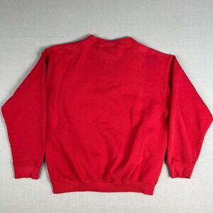 VTG Ultra Fleece Red Blank Sweatshirt Fits Medium Crewneck Pullover 1990s USA